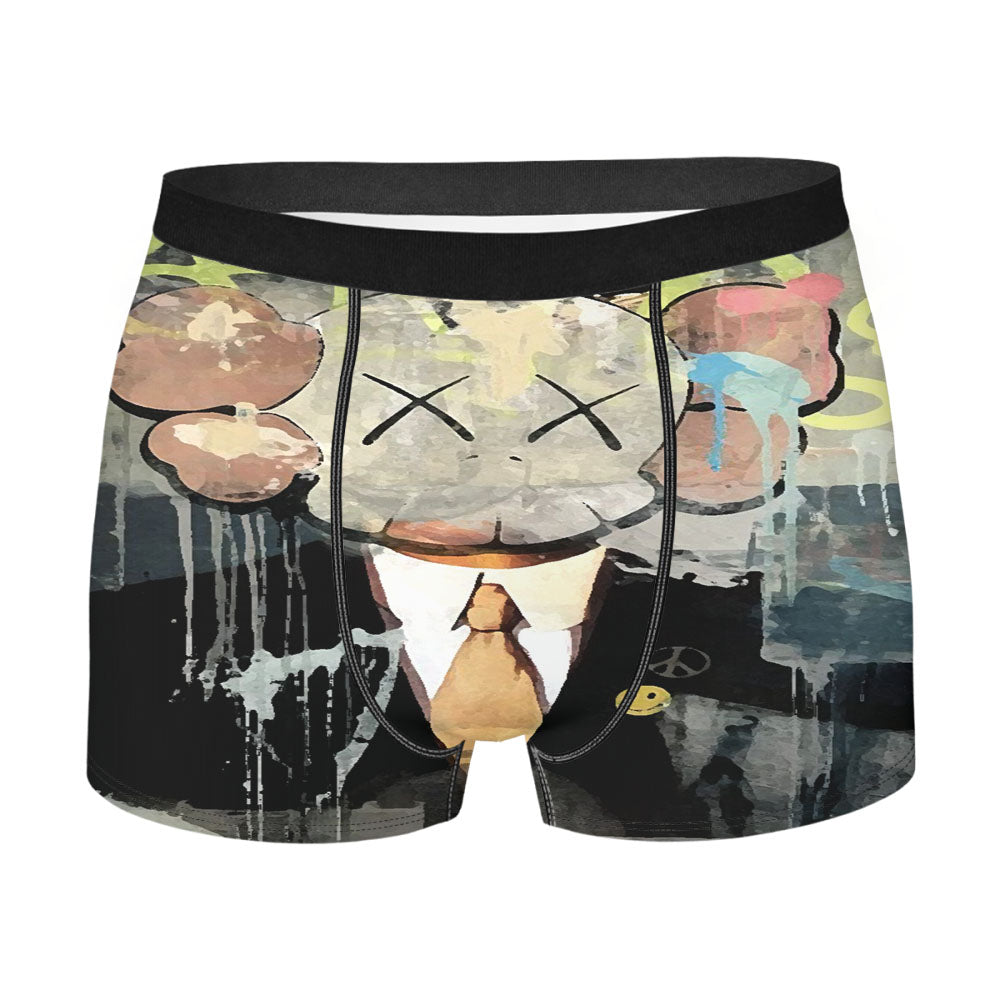 Kaws Mural Painting Men'S Boxer Briefs