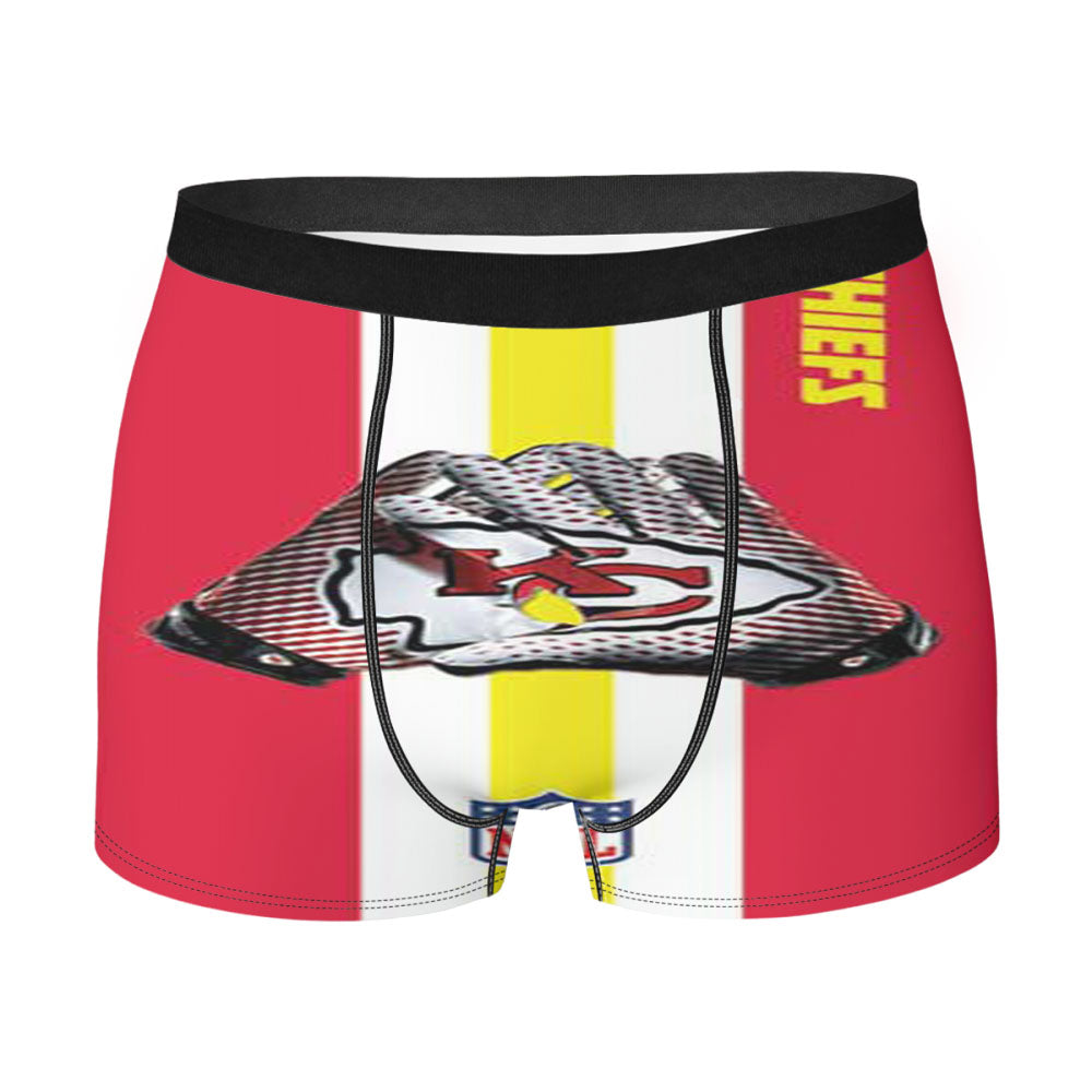 Kc Chiefs Gloves Stripes Men'S Boxer Briefs