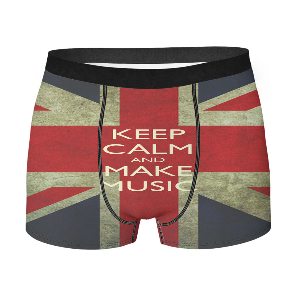 Keep Calm And Make Music Men'S Boxer Briefs