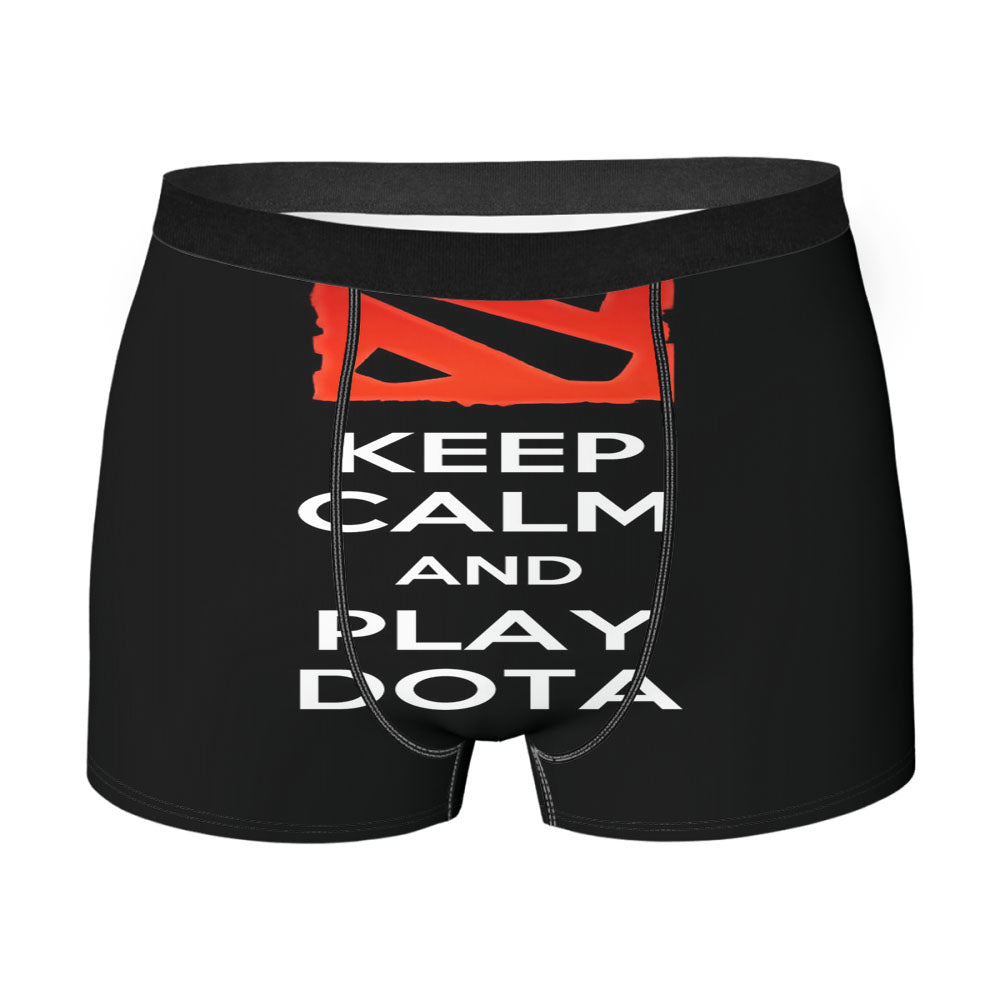 Keep Calm And Play Dota Men'S Boxer Briefs