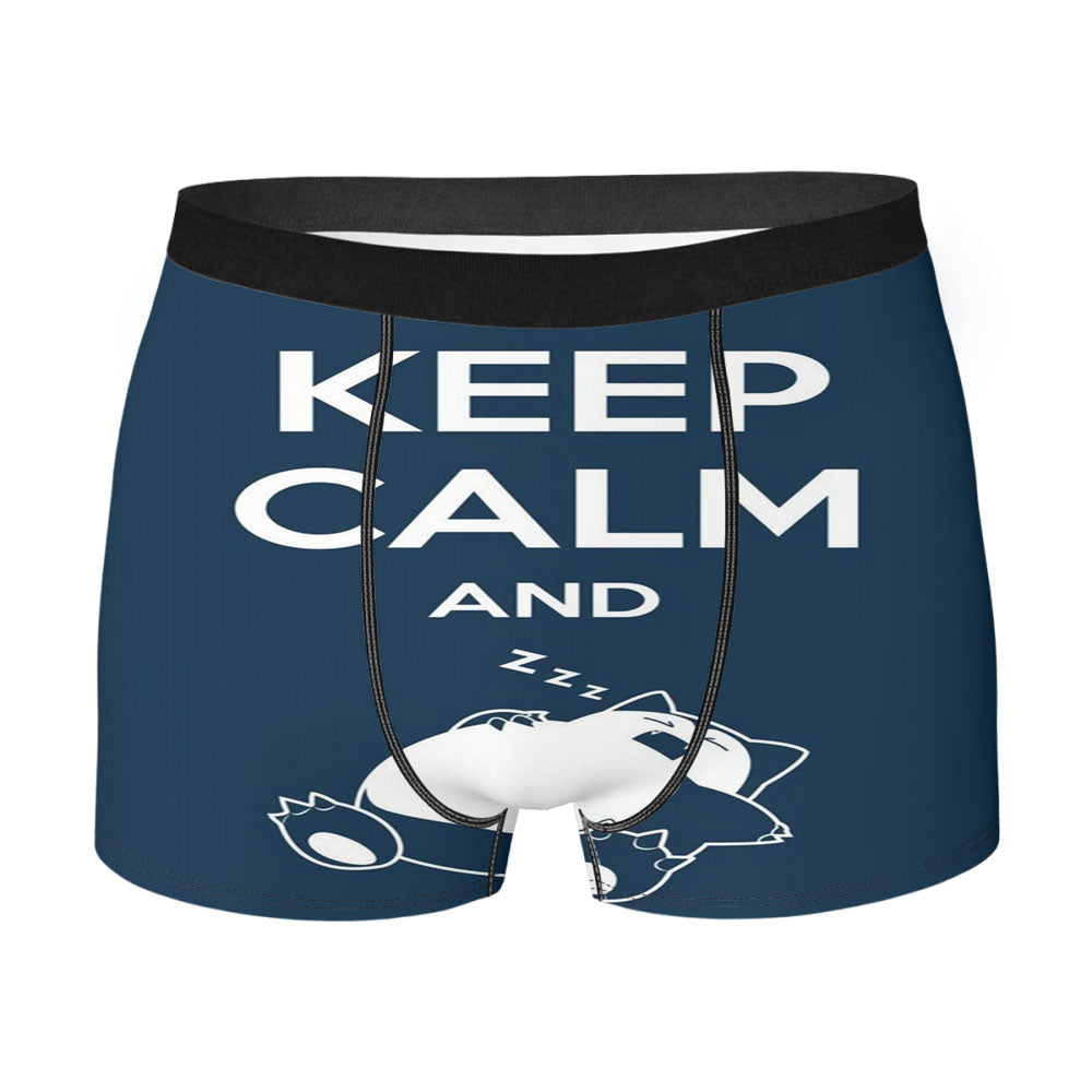 Keep Calm And Zzz Quote Men'S Boxer Briefs