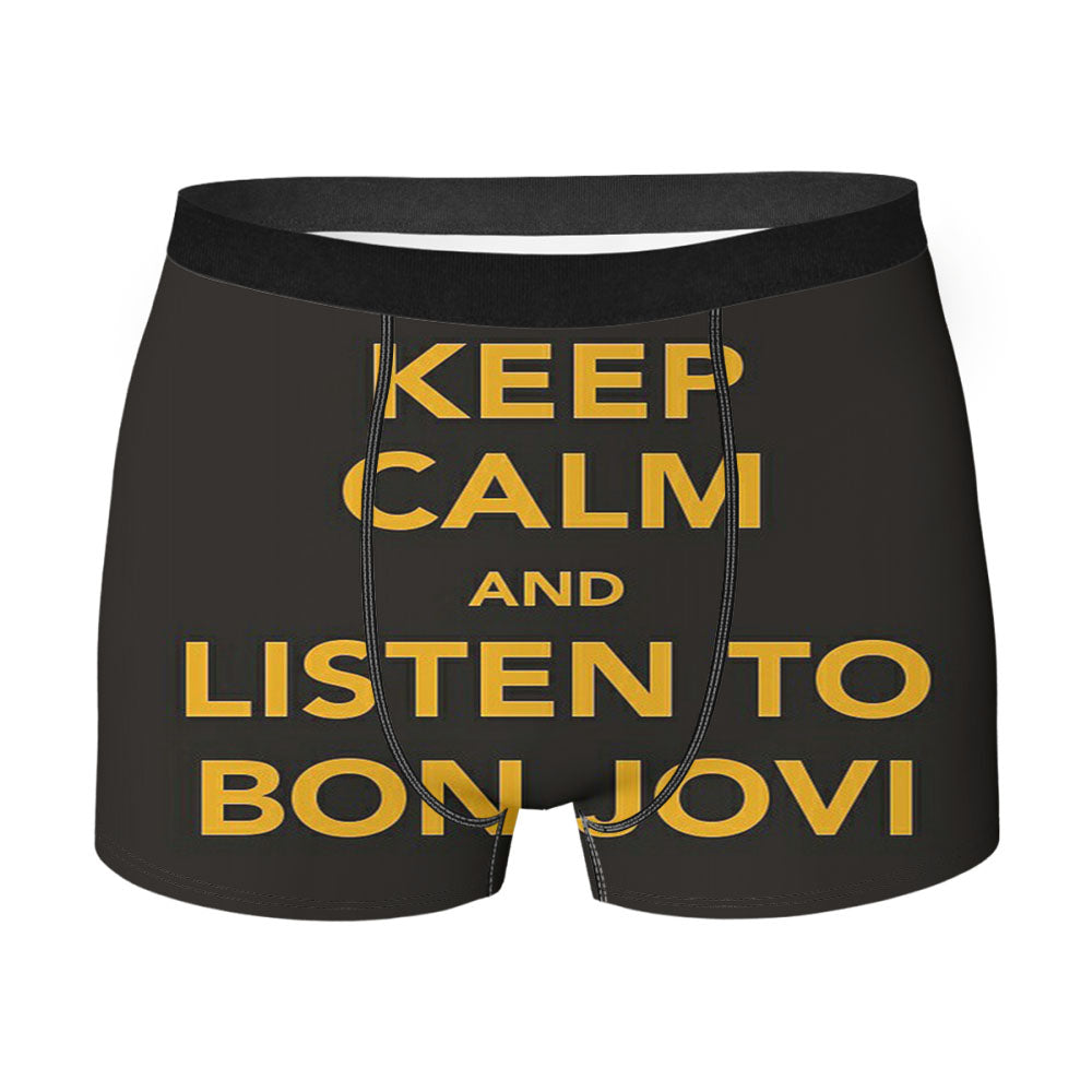 Keep Calm Bonjovi Men'S Boxer Briefs