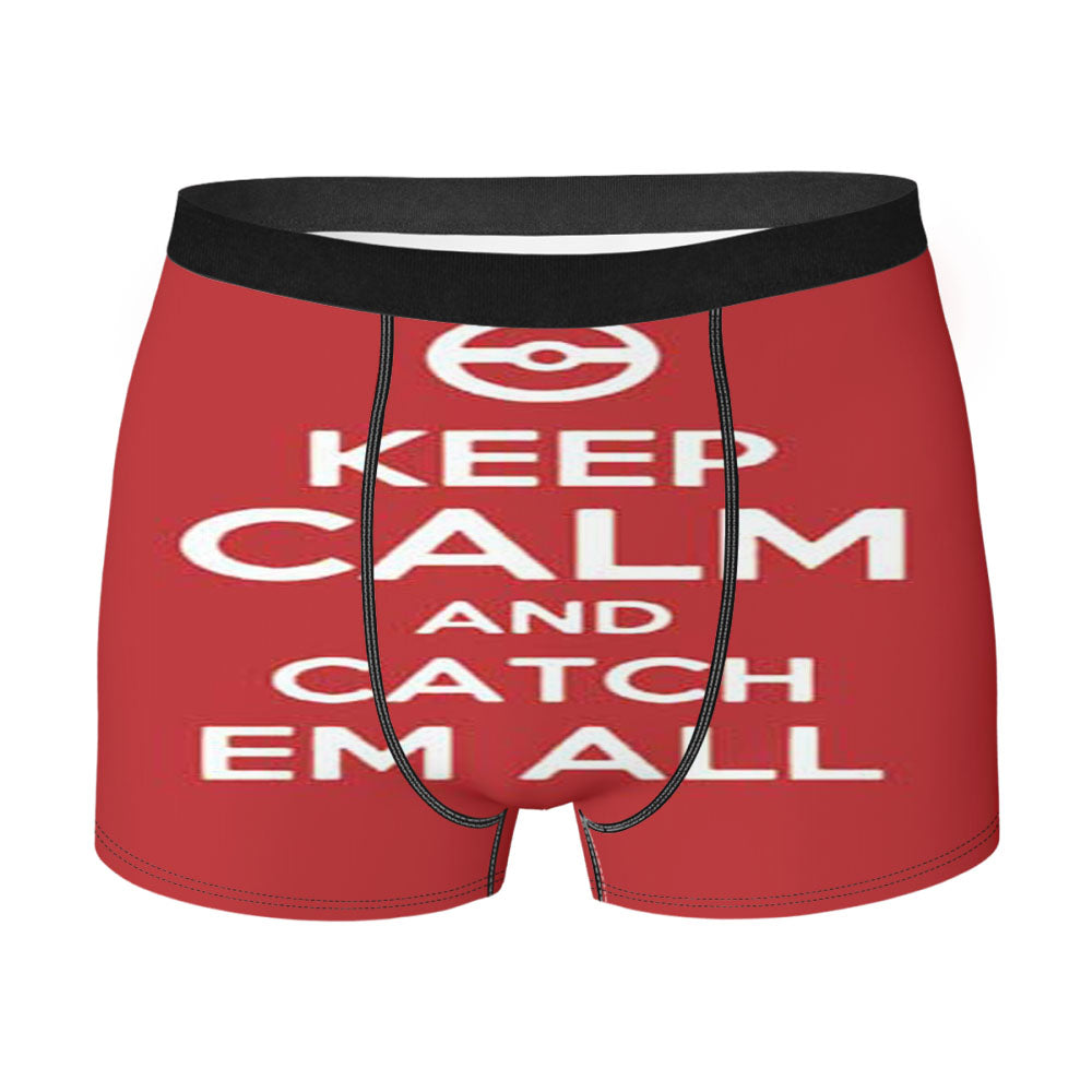 Keep Calm Catch Em All Men'S Boxer Briefs