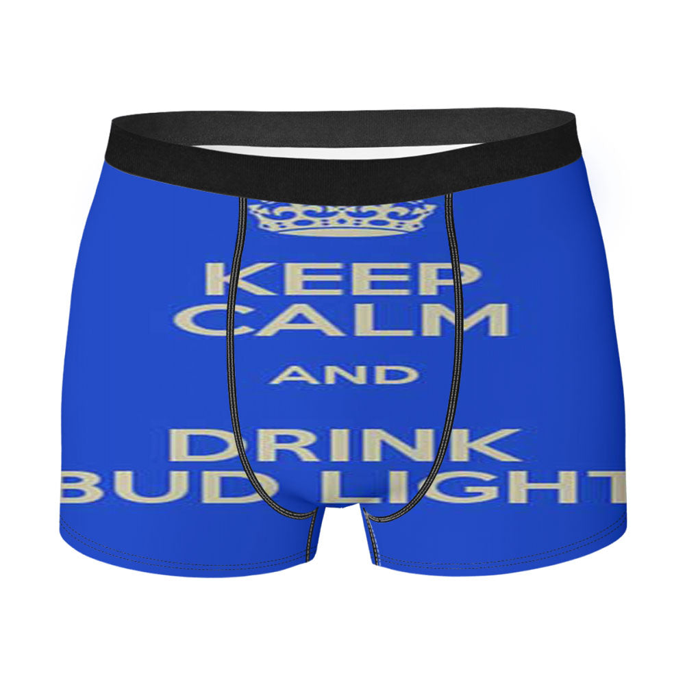 Keep Calm Drink Bud Light Men'S Boxer Briefs