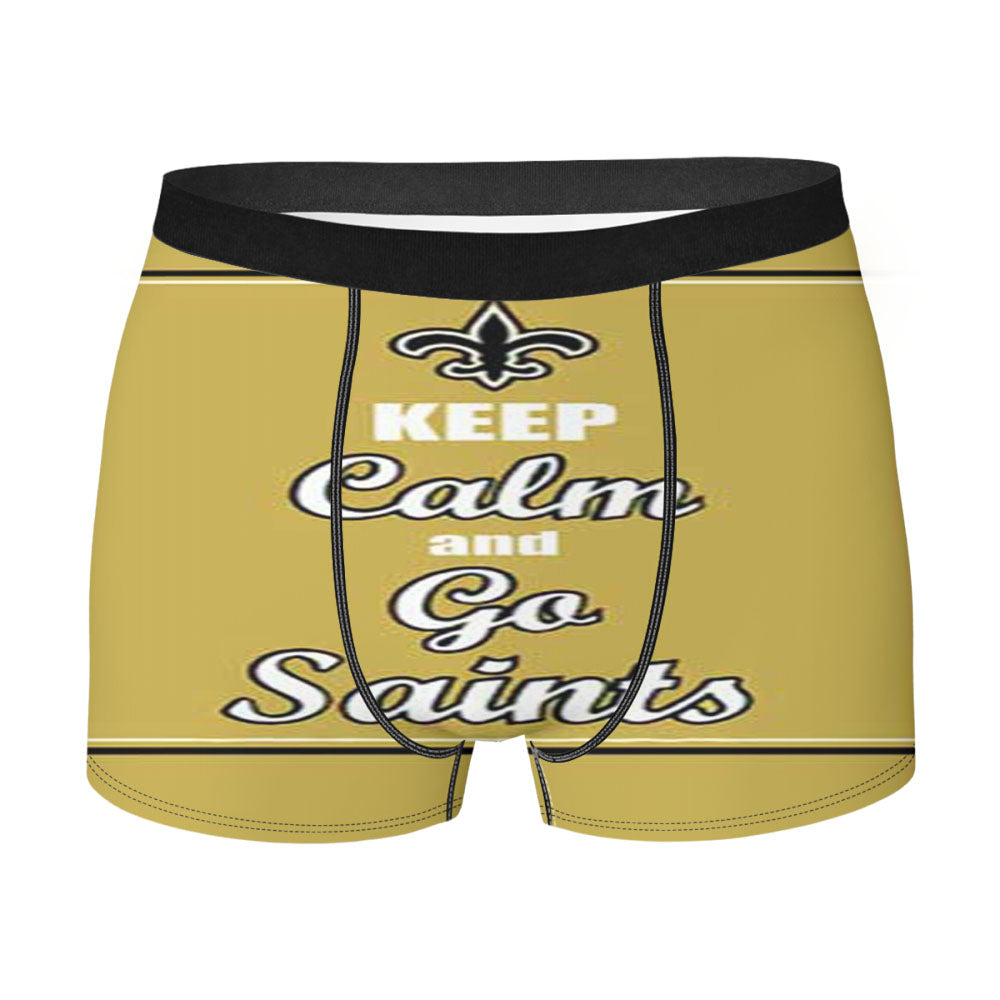 Keep Calm Go Saints Men'S Boxer Briefs