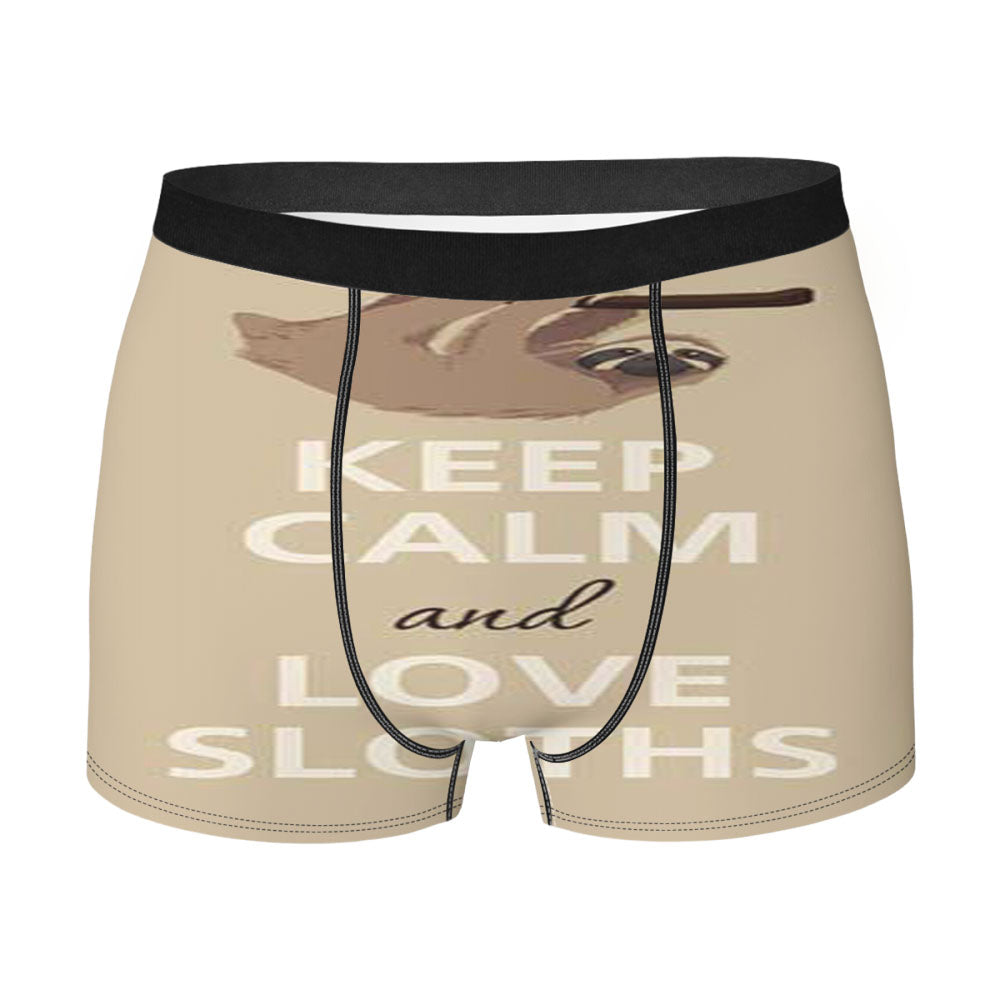 Keep Calm Love Sloths Men'S Boxer Briefs