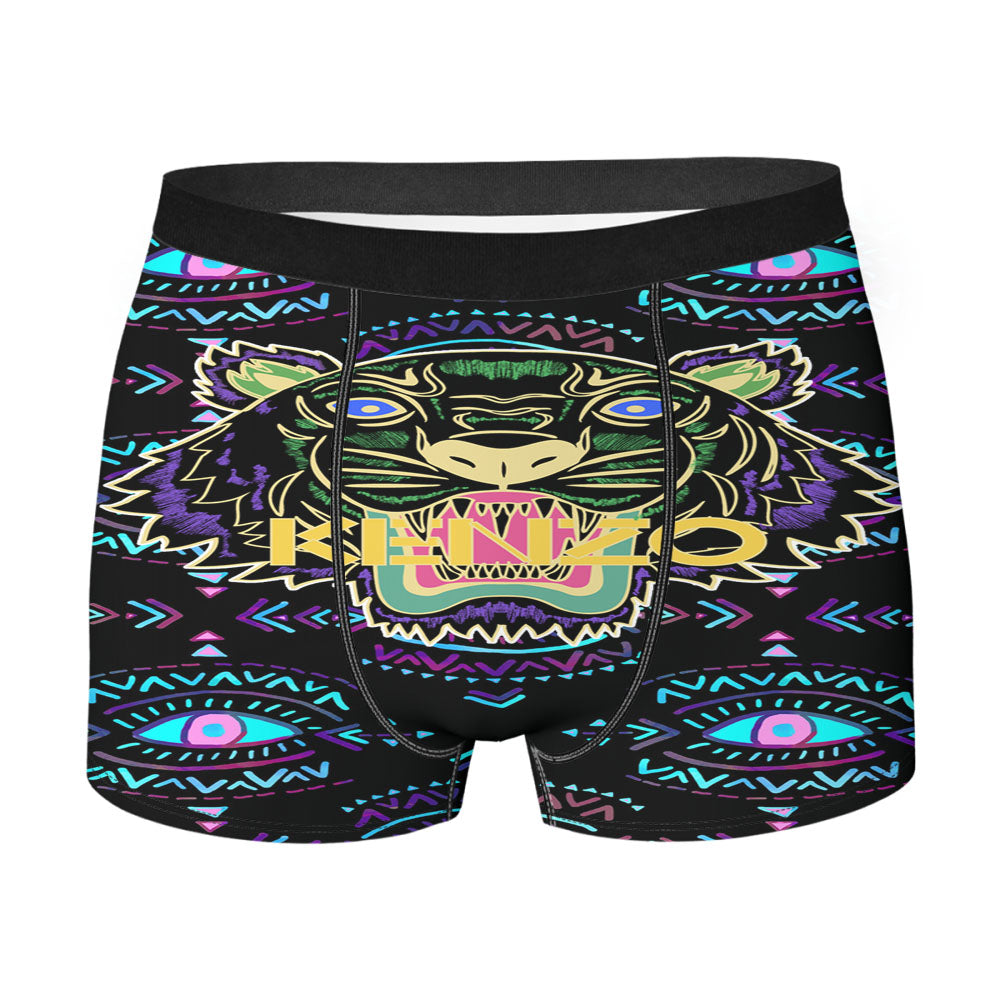 Kenzo Tiger Pattern Men'S Boxer Briefs