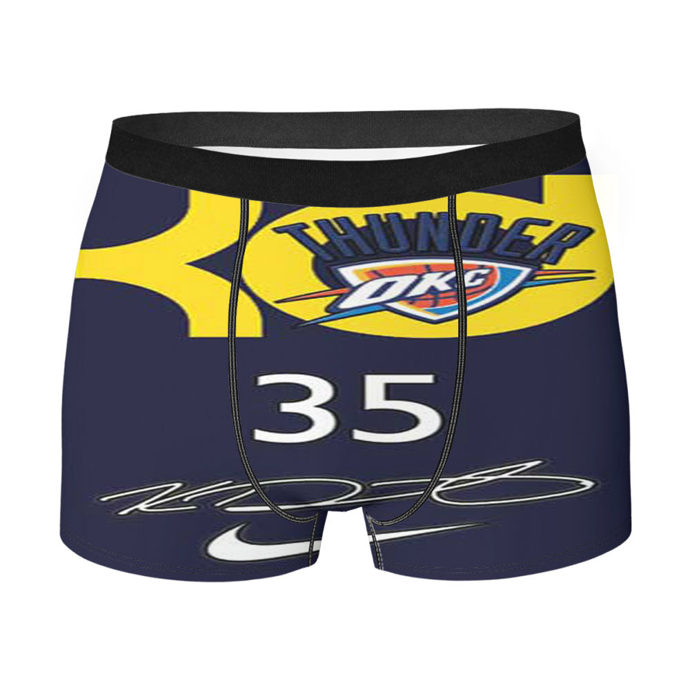 Kevin Durant Autograph Blue Men'S Boxer Briefs