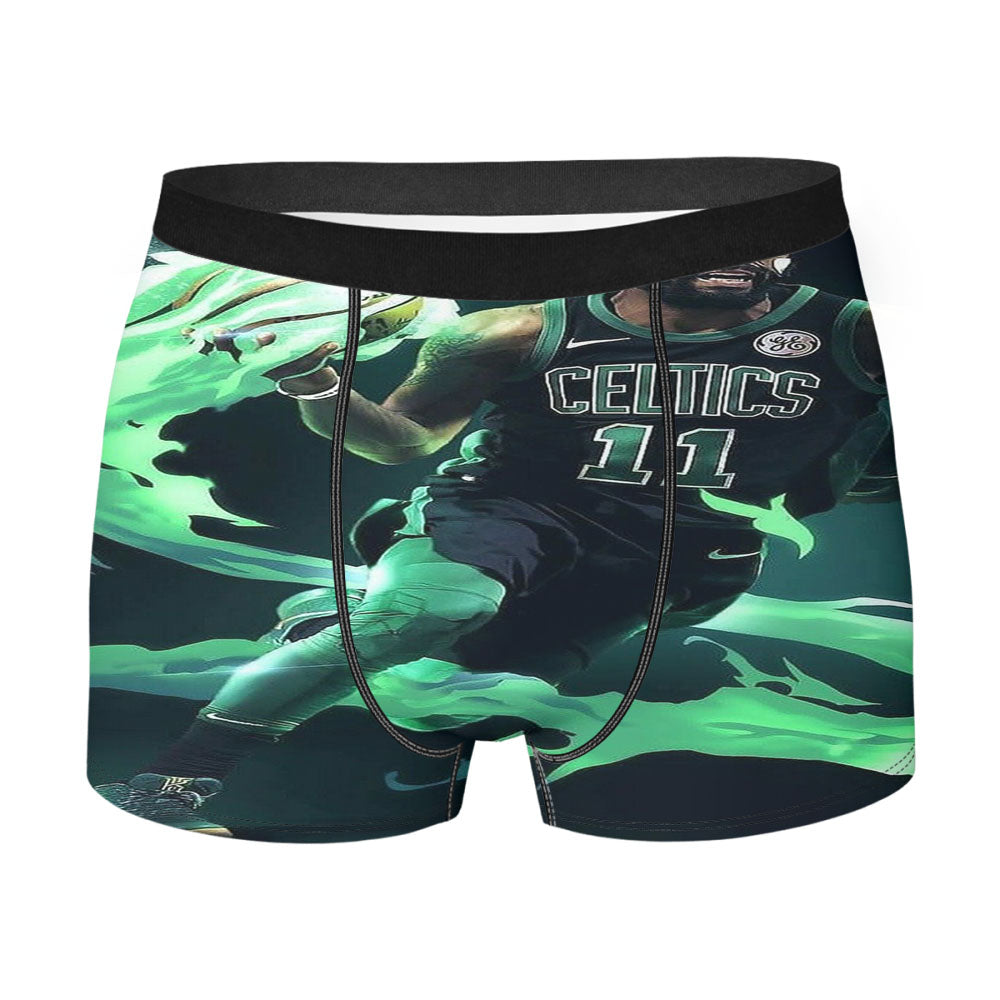 Kyrie Irving Green Flame Nba Men'S Boxer Briefs