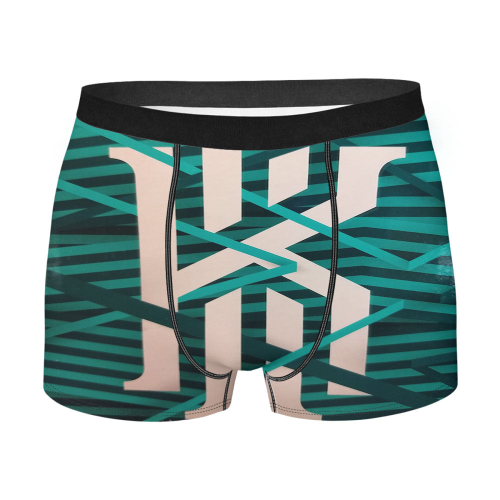 Kyrie Irving Green Stripe Men'S Boxer Briefs