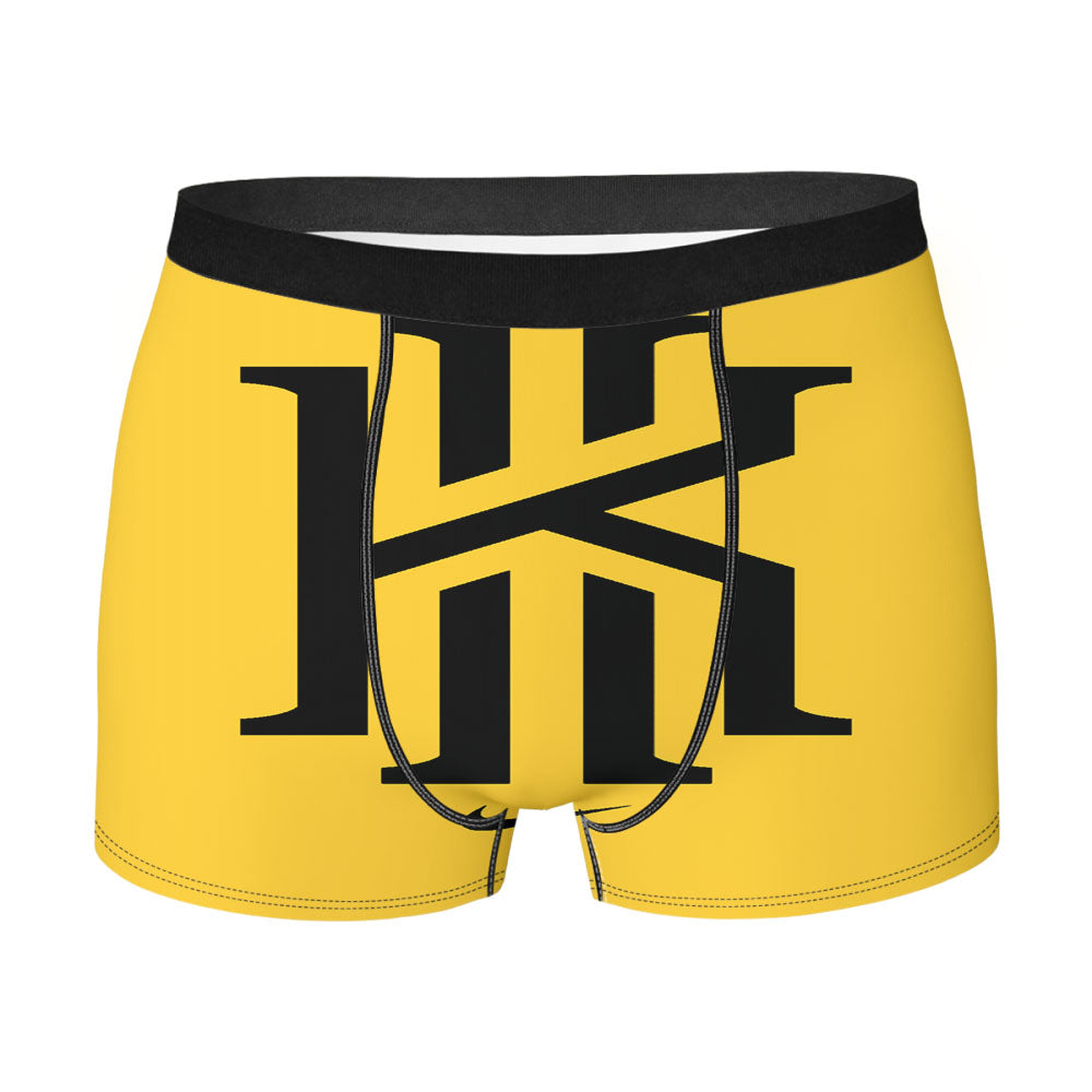 Kyrie Irving Nike Yellow Black Logo Men'S Boxer Briefs