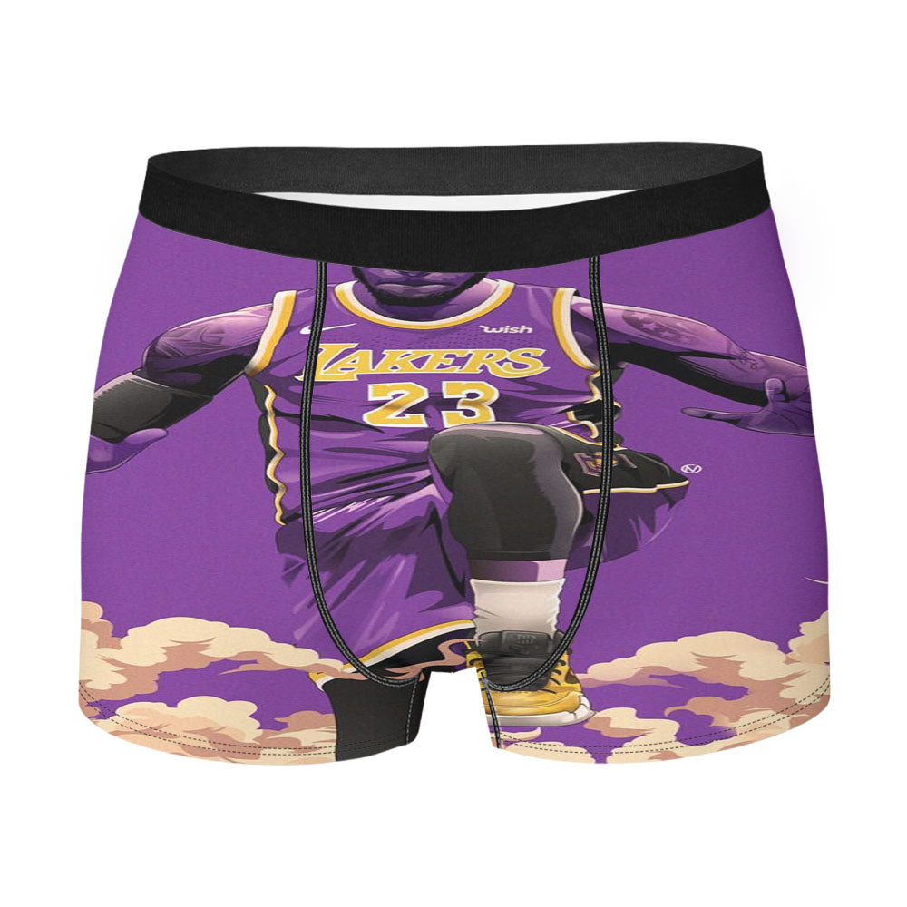 Lakers 23 Purple Team Men'S Boxer Briefs