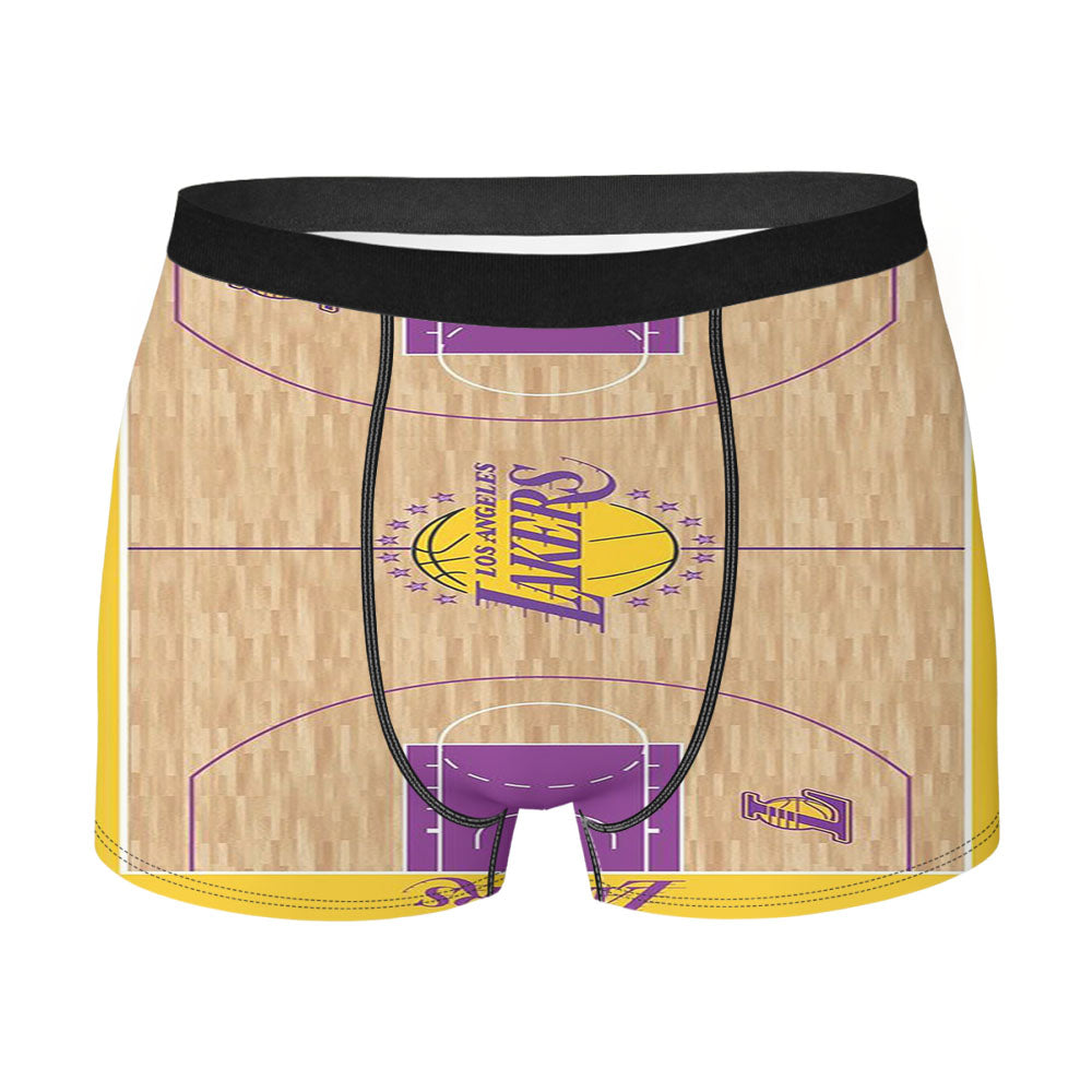 Lakers Los Angeles Basket Men'S Boxer Briefs