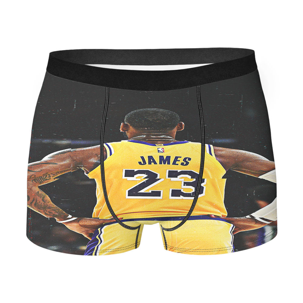 Lakers Nba Lebron James Men'S Boxer Briefs