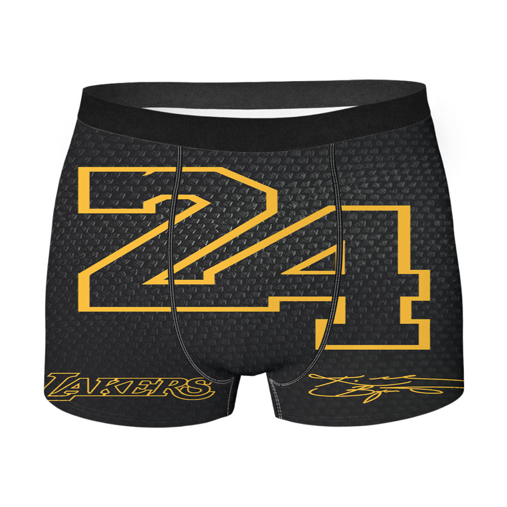 Lakers Number 24 Deluxe Men'S Boxer Briefs