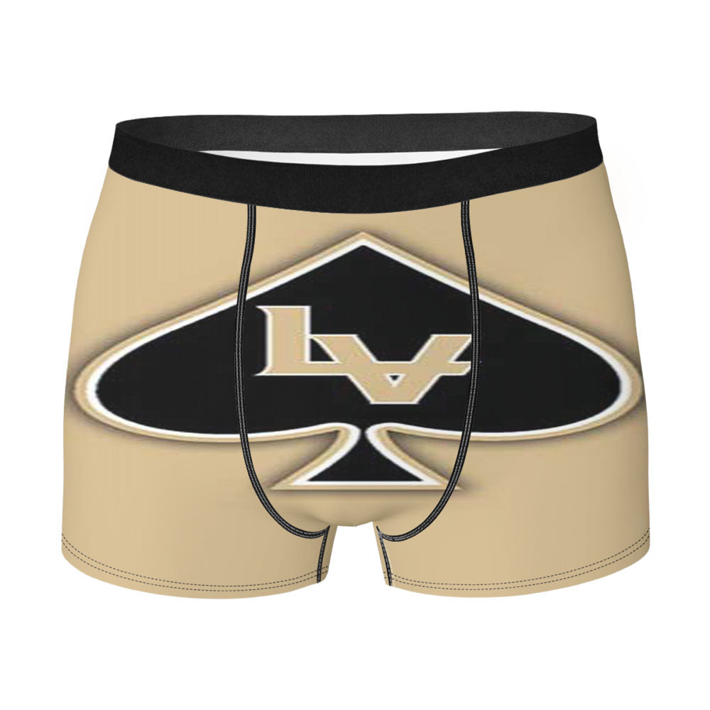 Las Vegas Black Knights Logo Blk On Tan Men'S Boxer Briefs