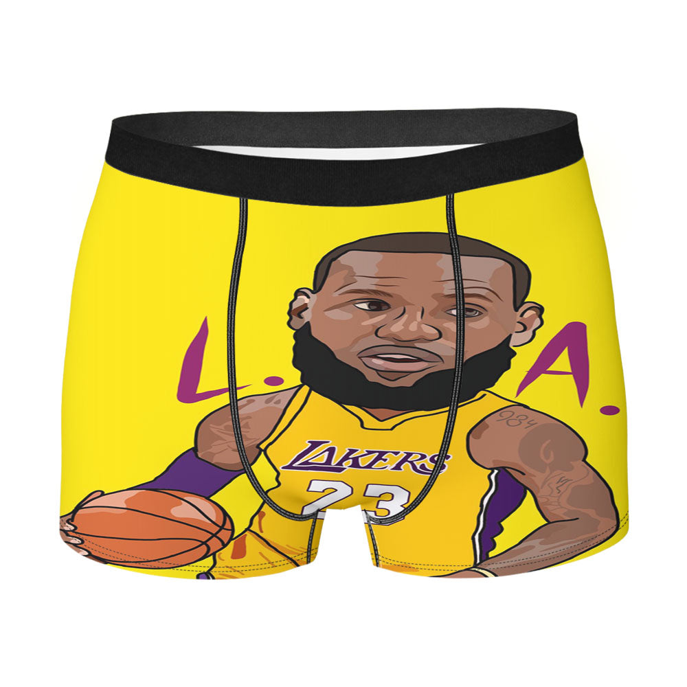 Lebron James Lakers Chibi Men'S Boxer Briefs