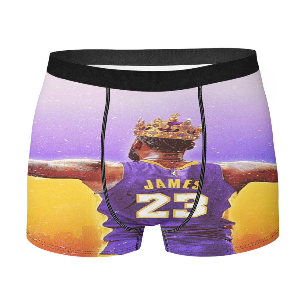 Lebron James Lakers Crown Men'S Boxer Briefs