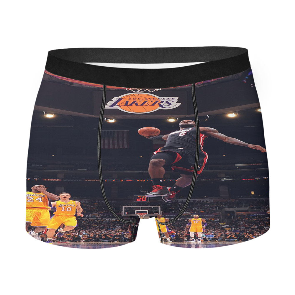 Lebron James Nba Basketball Dunk Men'S Boxer Briefs