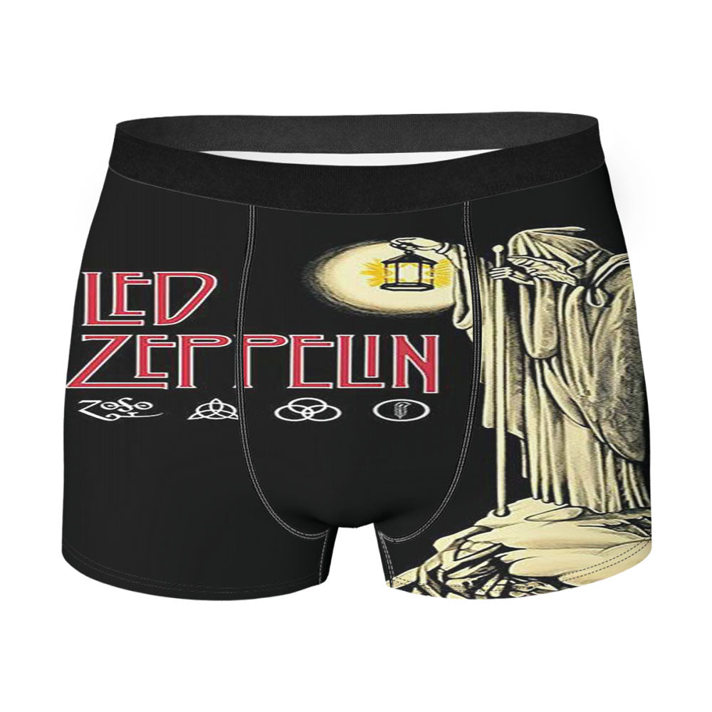 Led Zeppelin The Darkness Logo Men'S Boxer Briefs