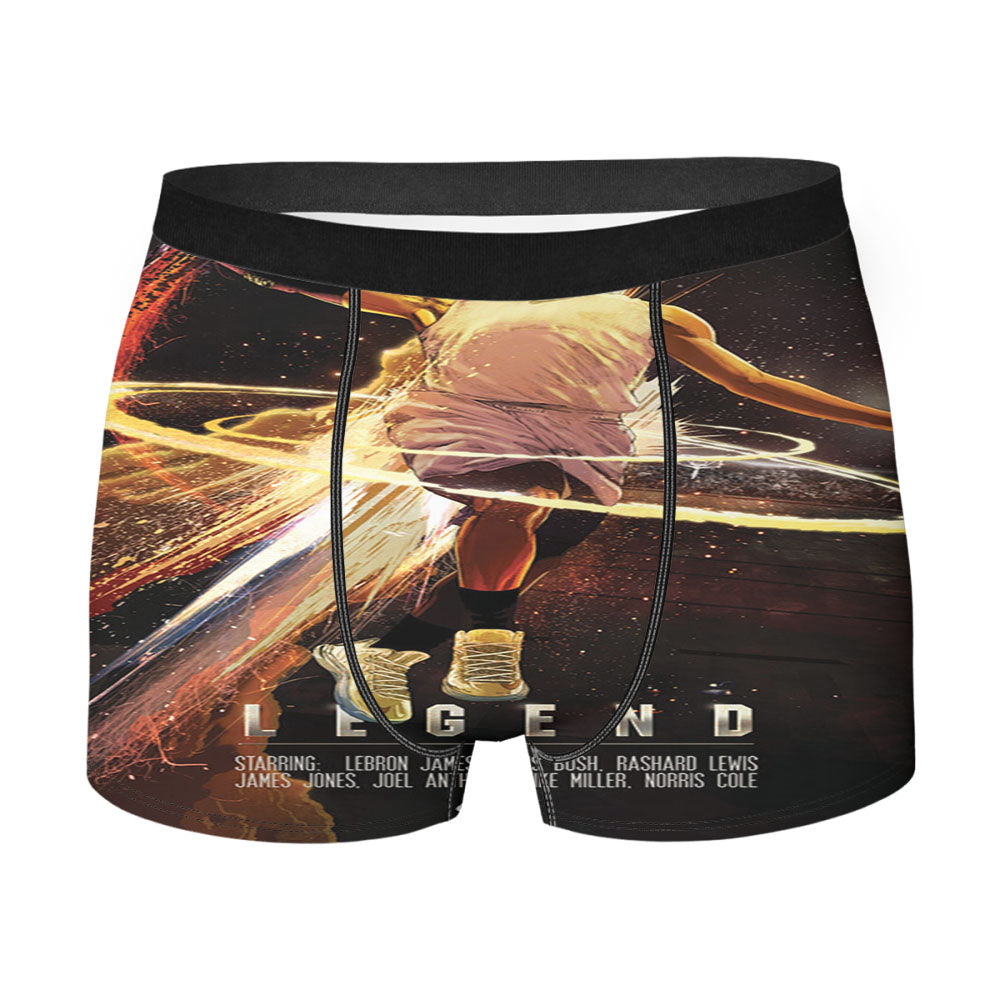 Legend Nba Lebron James Slam Dunk Men'S Boxer Briefs
