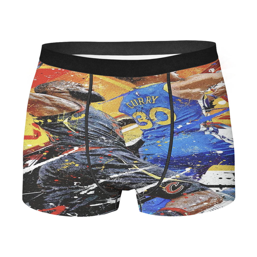 Legend Nba Star Watercolor Style Men'S Boxer Briefs