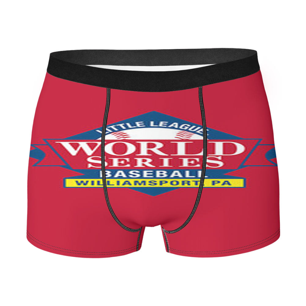 Little Lague World Series Baseball Logo Red Men'S Boxer Briefs