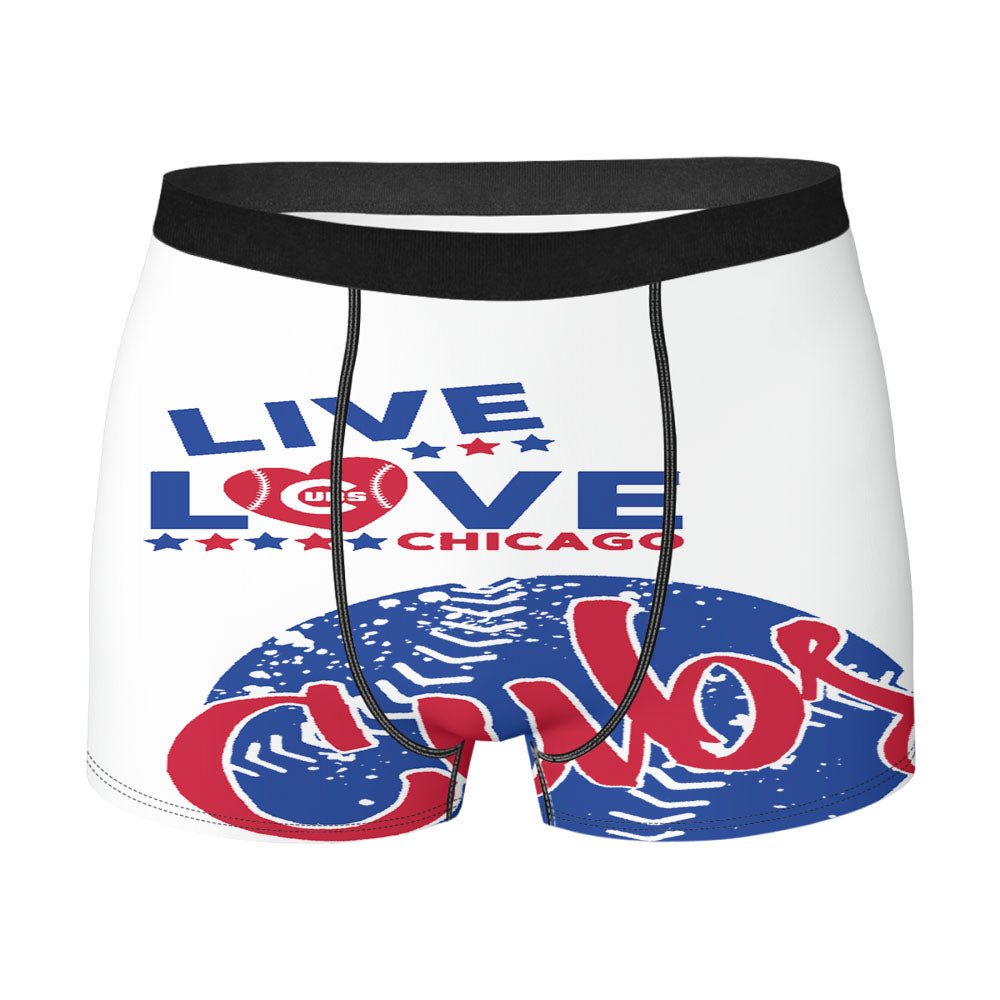 Live Love Chicago Cubs Men'S Boxer Briefs