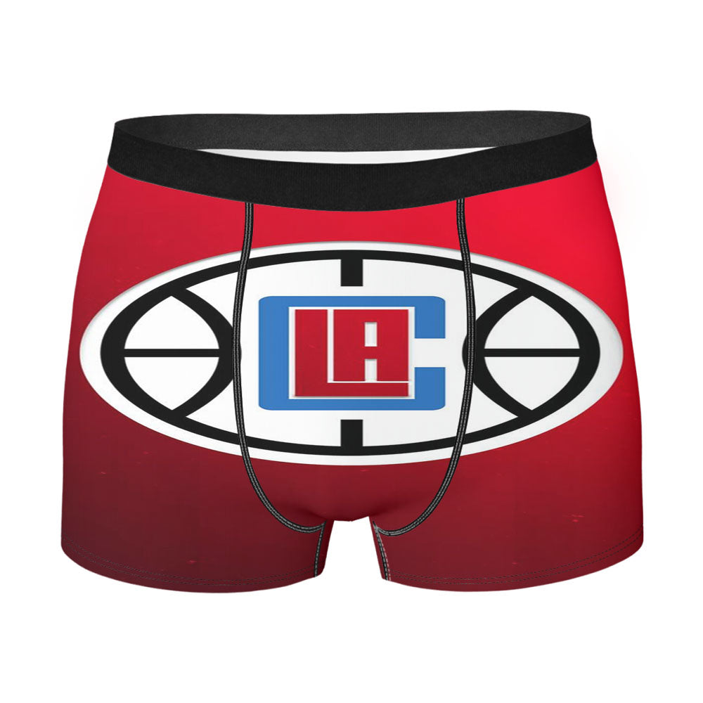 Los Angeles Clippers Nba Minimalist Logo Red Wallpaper Men'S Boxer Briefs