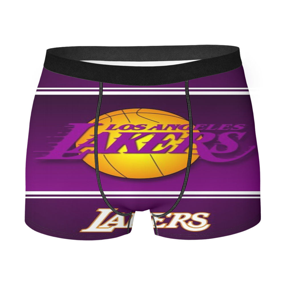 Los Angeles Lakers Nba Basketball Men'S Boxer Briefs