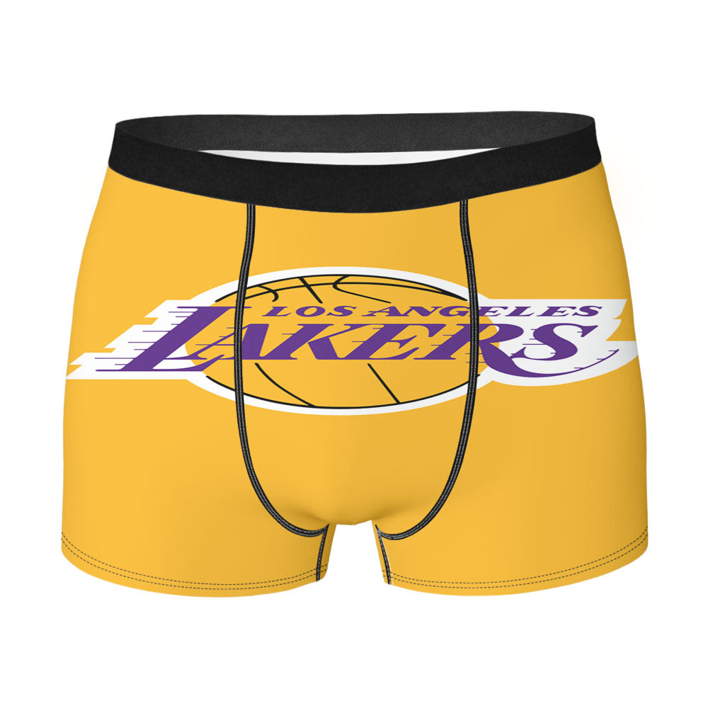 Los Angeles Lakers Logo Orange Men'S Boxer Briefs