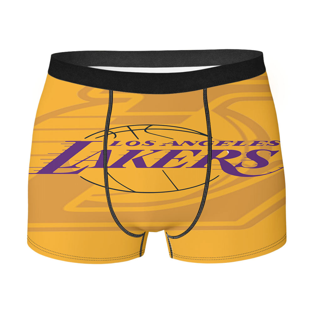 Los Angeles Lakers Pattern Men'S Boxer Briefs