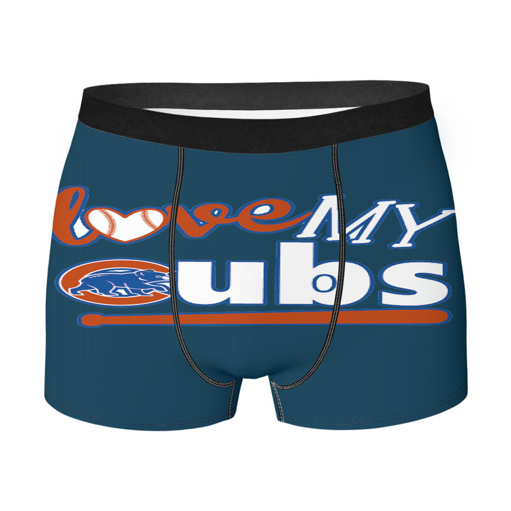 Love My Chicago Cubs Men'S Boxer Briefs