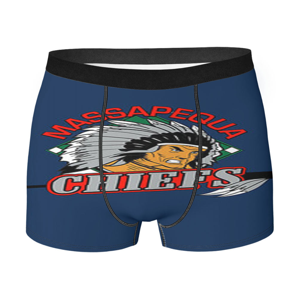 Massapequa Chiefs Baseball Logo Blue Men'S Boxer Briefs