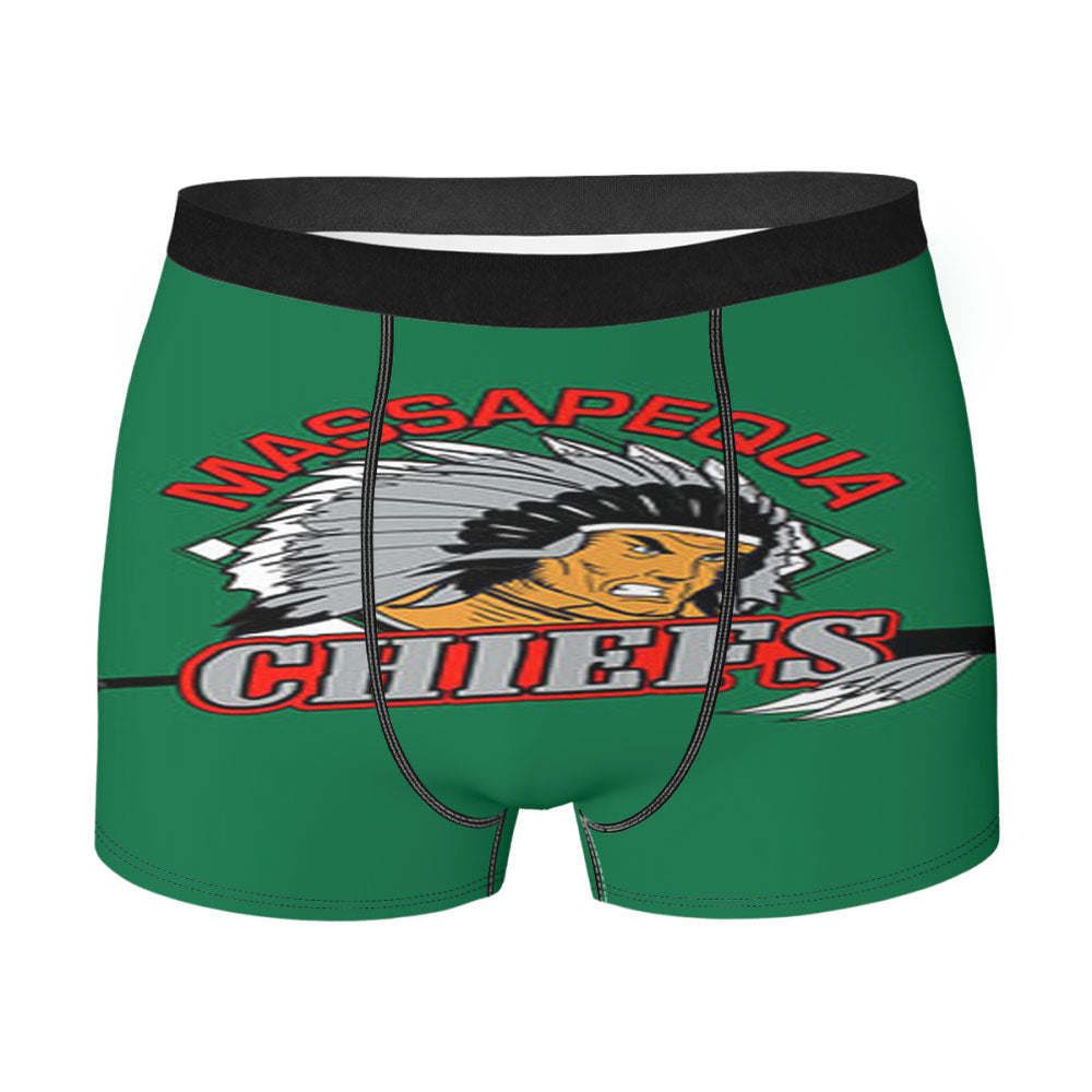 Massapequa Chiefs Baseball Logo Green Men'S Boxer Briefs