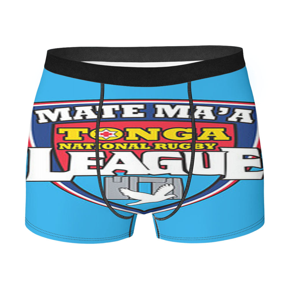 Mate Ma'A League Logo Blue Men'S Boxer Briefs
