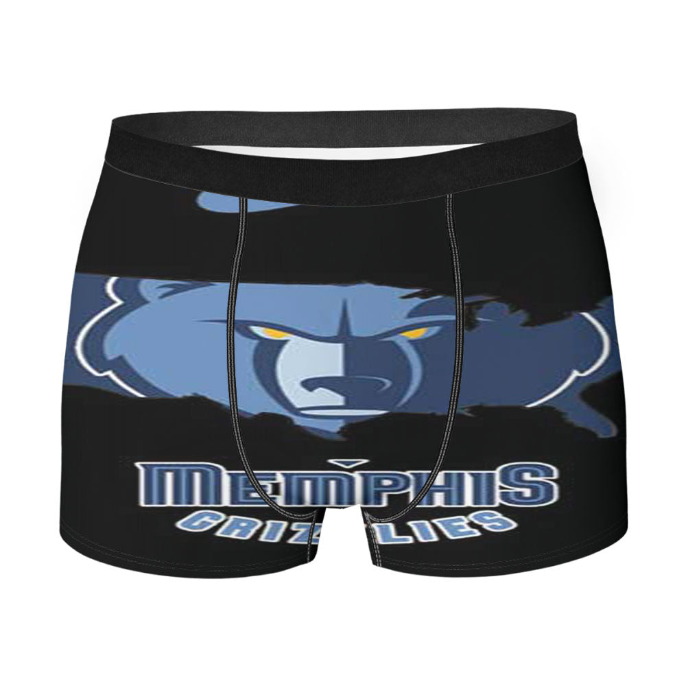 Memphis Grizzlies Logo Usa Cutout Men'S Boxer Briefs
