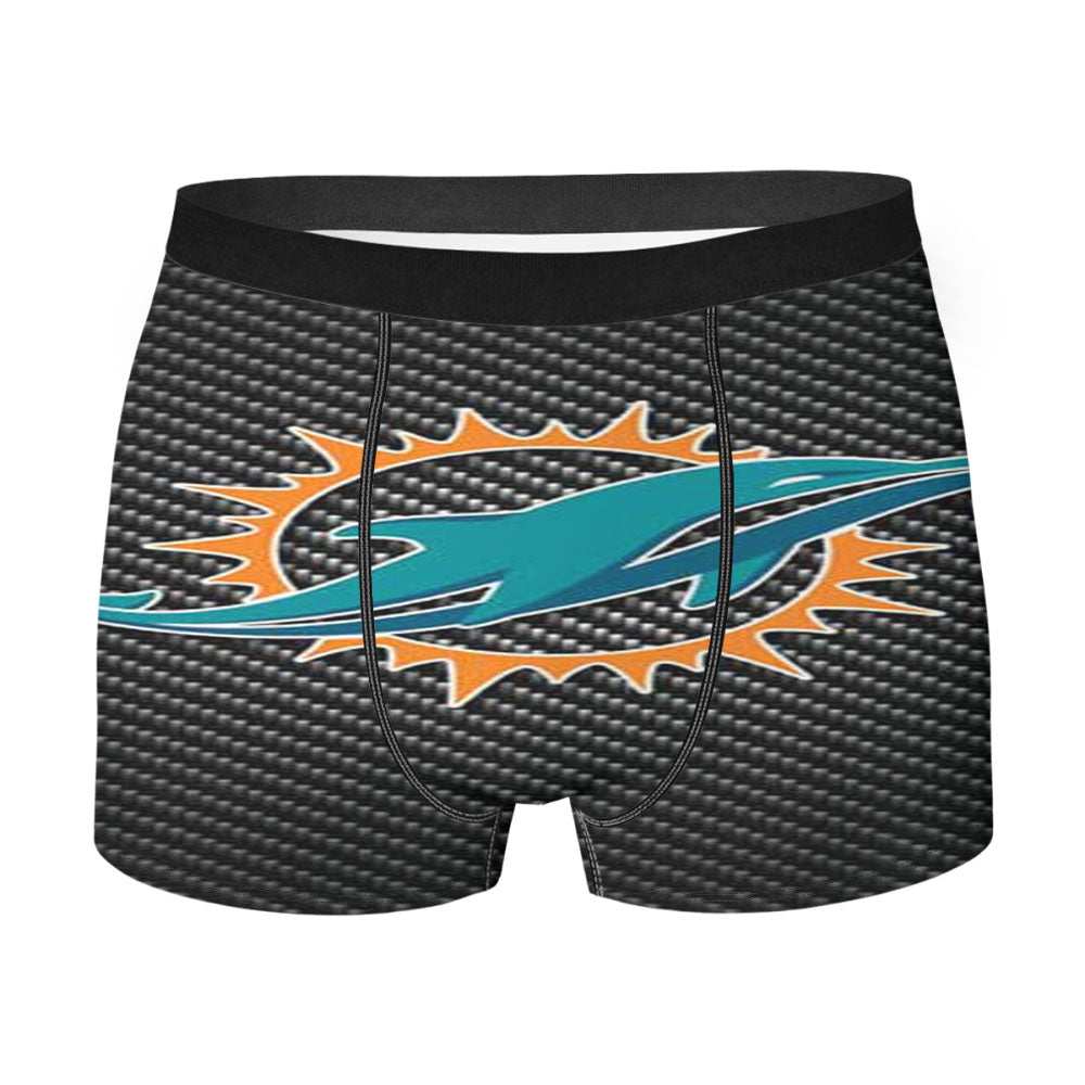 Miami Dolphins Carbon Fiber Men'S Boxer Briefs