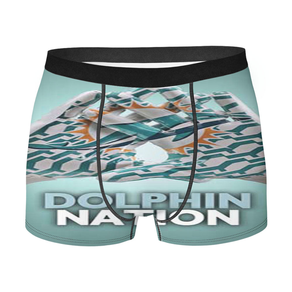Miami Dolphins Gloves Nation Men'S Boxer Briefs