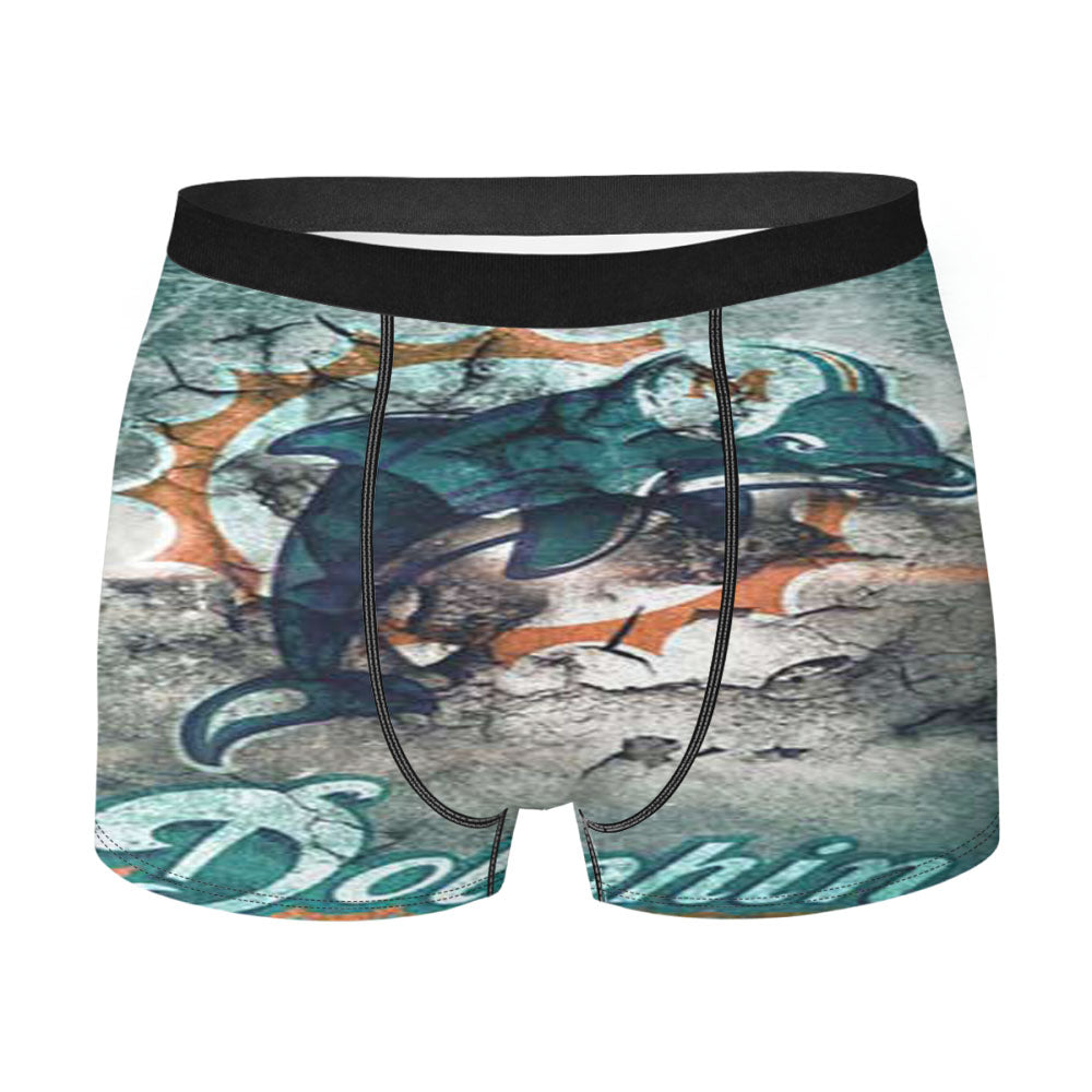 Miami Dolphins Peeling Men'S Boxer Briefs