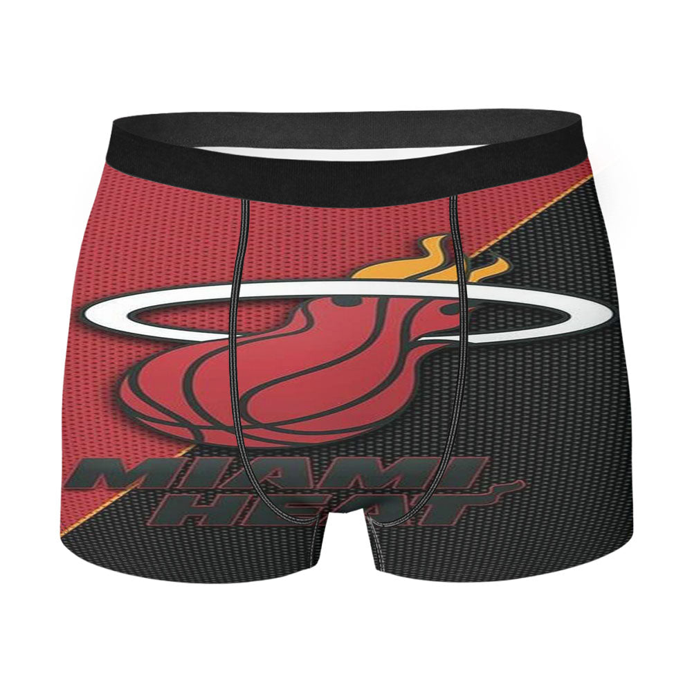 Miami Heat Basketball Logo Men'S Boxer Briefs