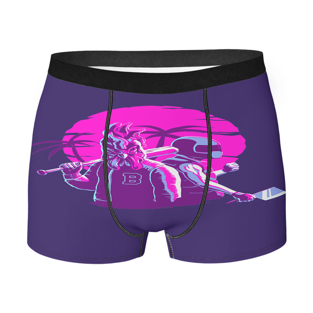 Miami Hotline The Two Killers Baseball Style Men'S Boxer Briefs