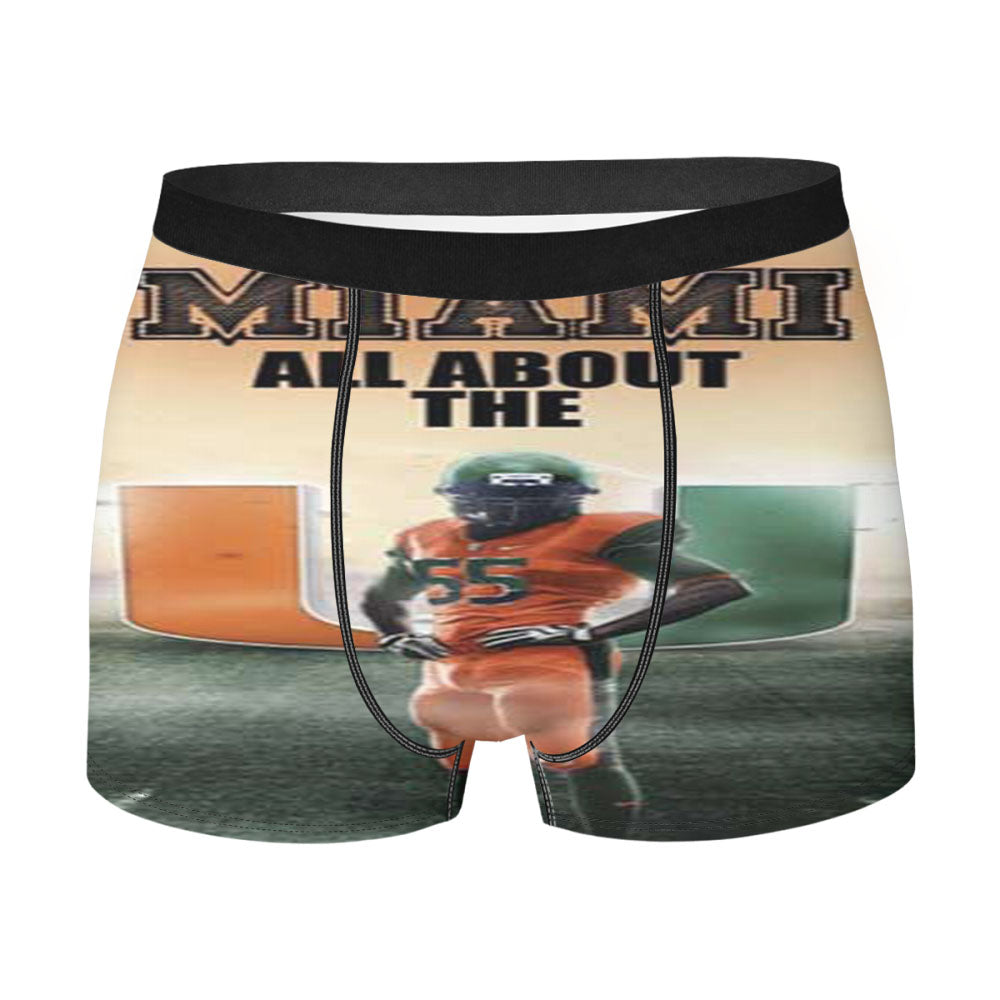 Miami Hurricanes All About Men'S Boxer Briefs