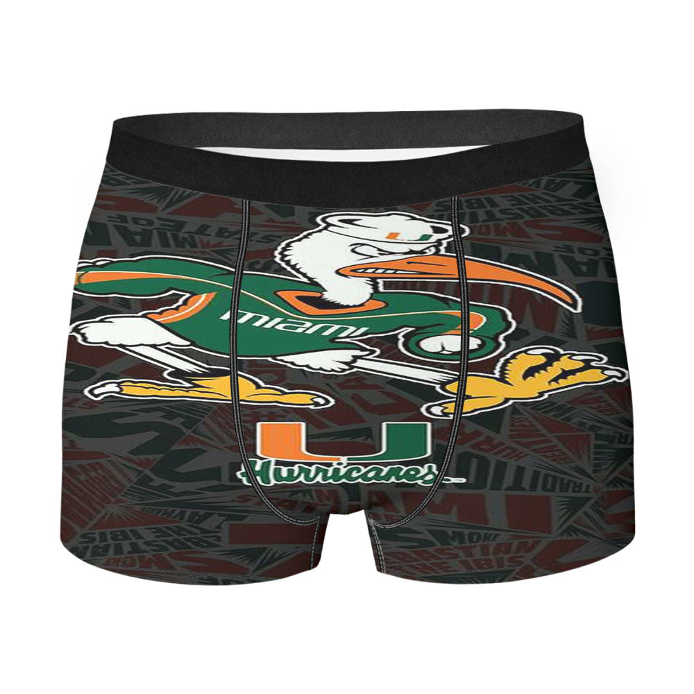 Miami Hurricanes Um Football Men'S Boxer Briefs
