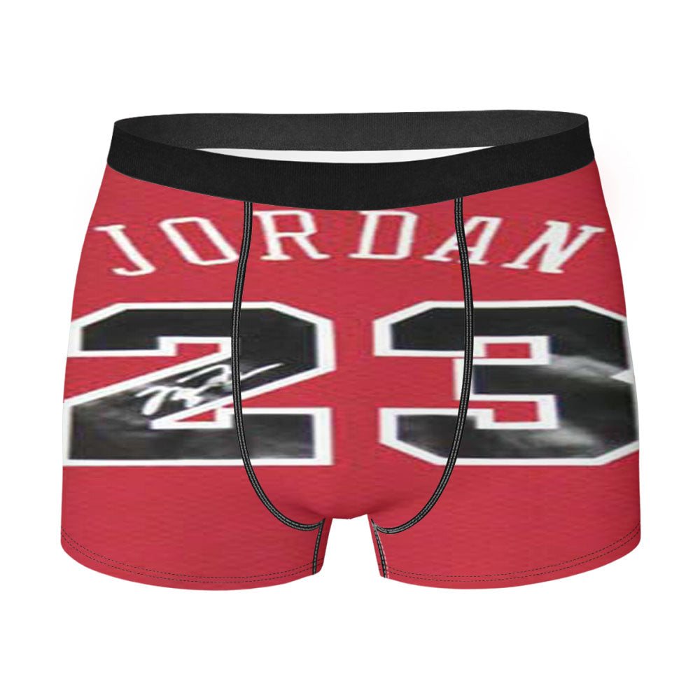 Michael Jordan Jersey Signed Men'S Boxer Briefs