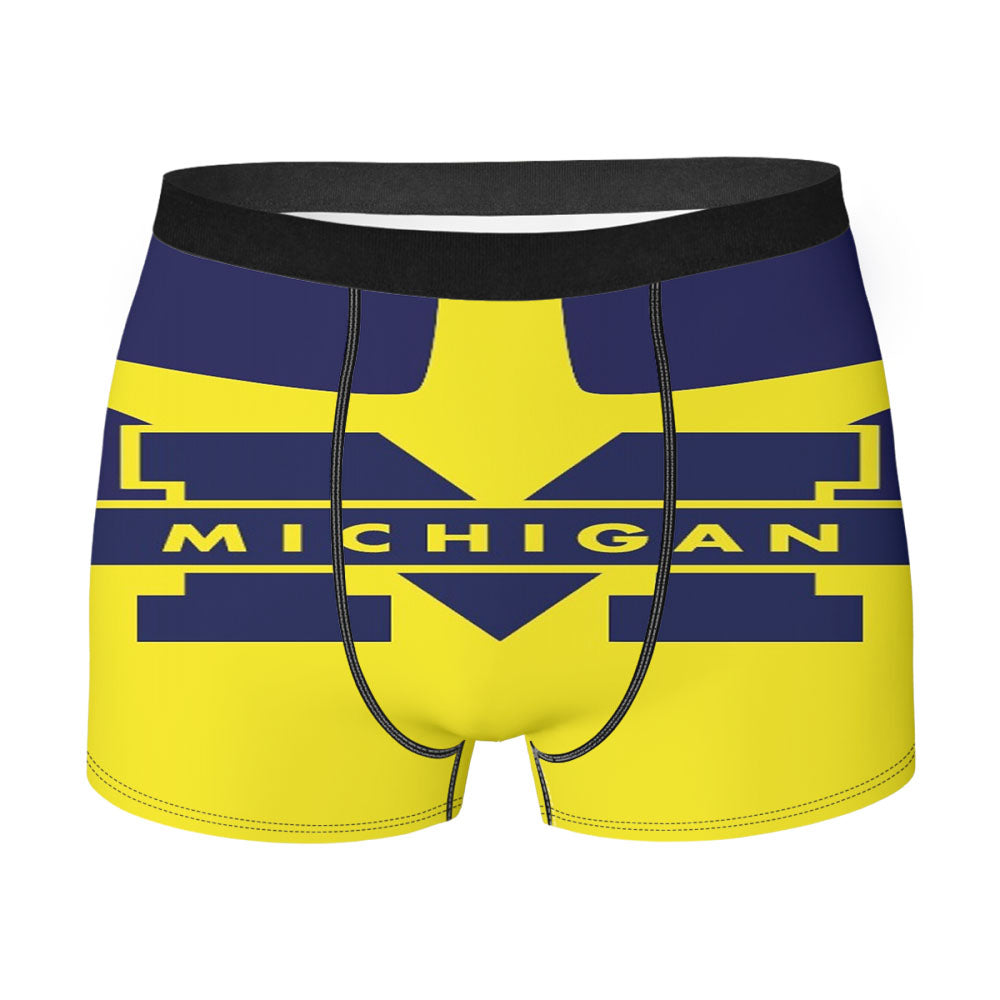 Michigan Emblem Men'S Boxer Briefs