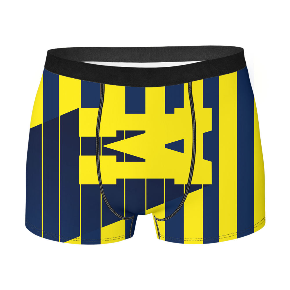 Michigan Line Art 3D Men'S Boxer Briefs