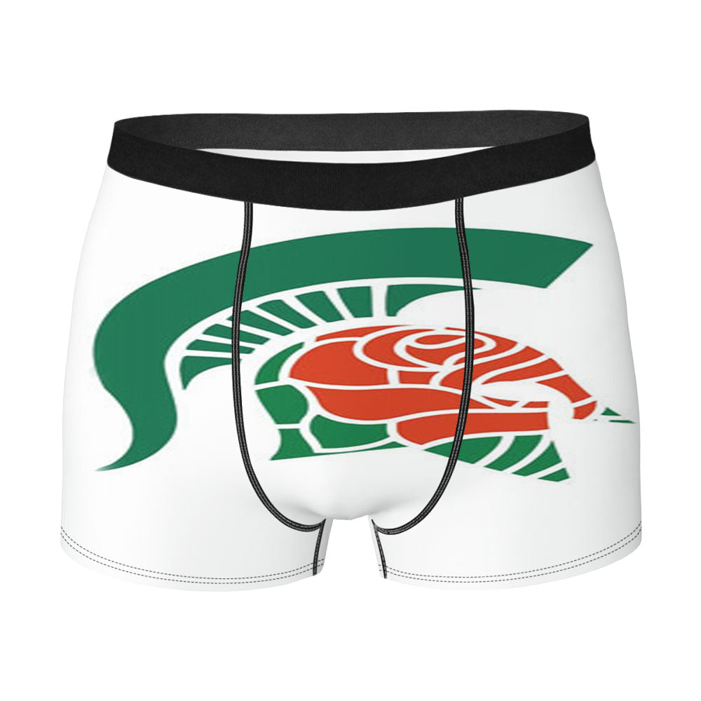 Michigan Spartan Roses Men'S Boxer Briefs