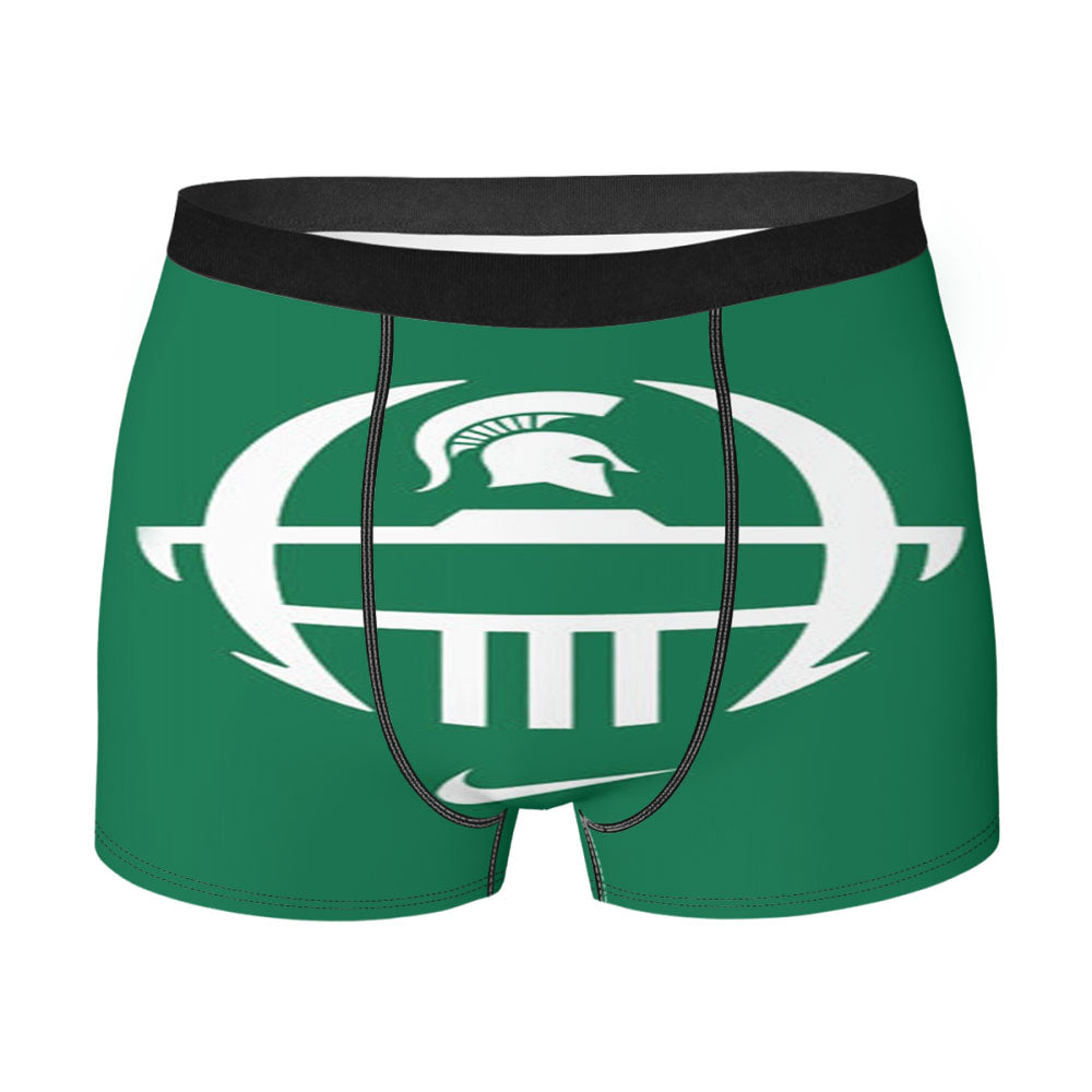 Michigan State Face Men'S Boxer Briefs