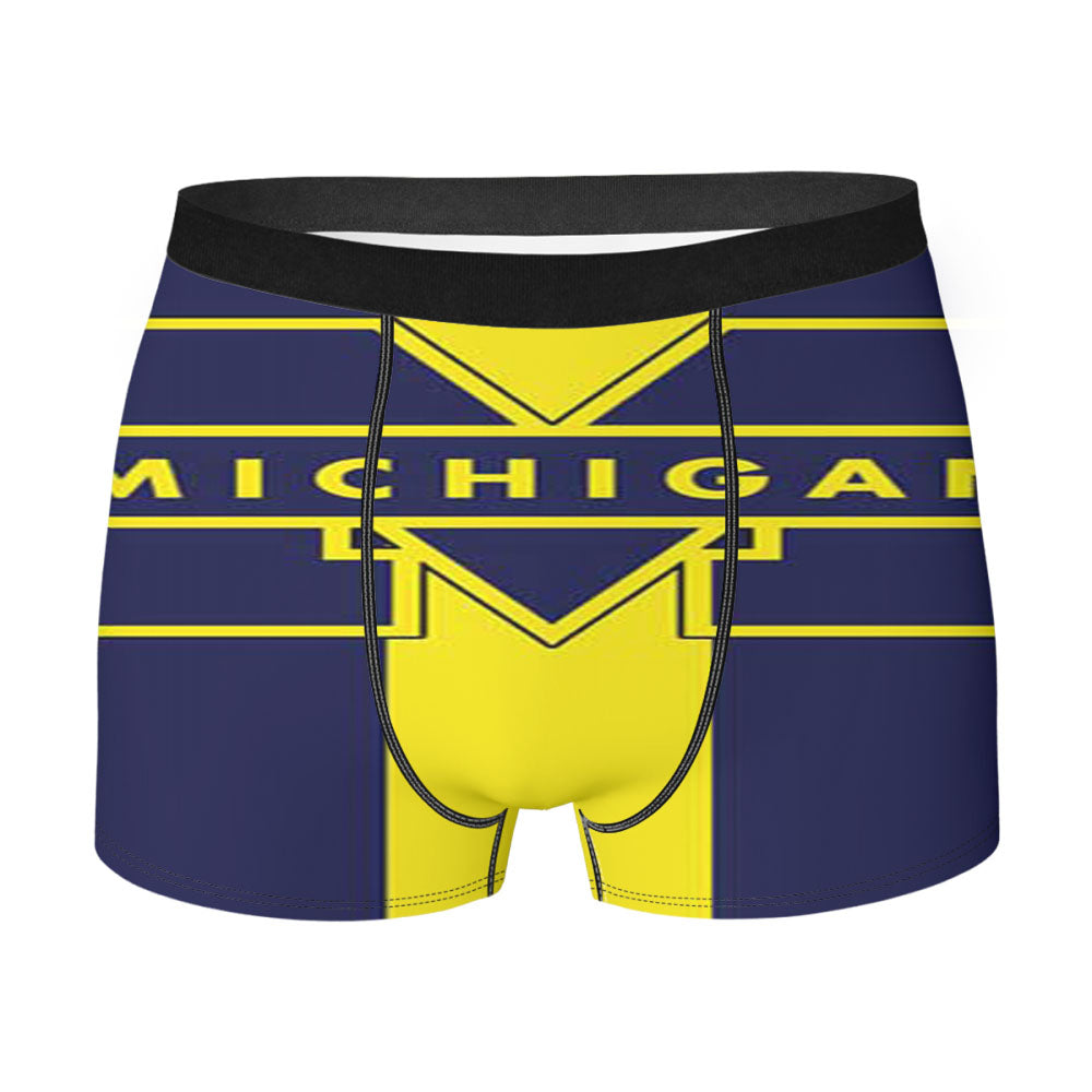 Michigan Stripes Vertical Men'S Boxer Briefs